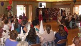 The Festival included a fashion show featuring members of the Parish modeling outfits purchased at area consignment shops. What a great idea!
