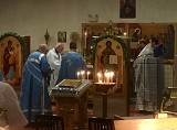 The Clergy concelebrate at the Holy Altar during the Divine Liturgy